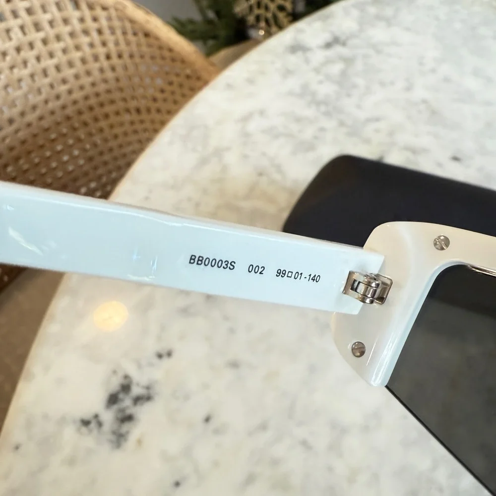 Balenciaga Futuristic Silver Glasses